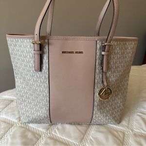 Michael Kors Blush and Ivory Tote Bag